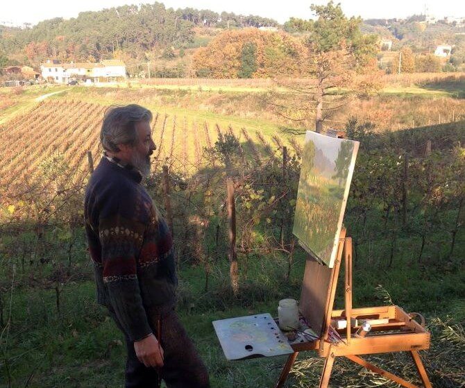 Pittura en plein air sulle colline
